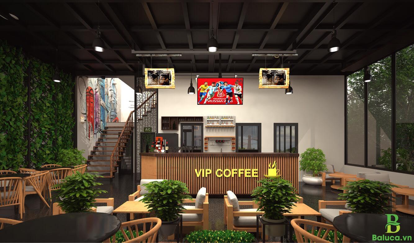 setup quán cafe take away