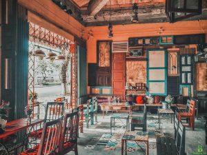 Setup quán cafe vintage