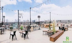 thiết kế quán cafe ngoài trời